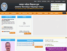 Tablet Screenshot of jnvchuru.gov.in